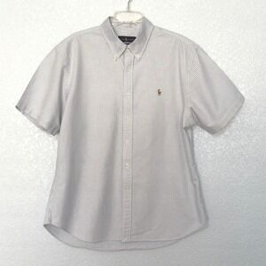 Mens Ralph‎ Lauren Slim Fit Short Sleeve Button Down Shirt XXLT